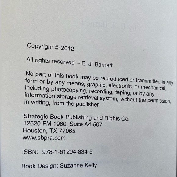 Kaleidoscope Signed Copy Hatdback Book by E.J. Barnett. Like New! Poems. - Picture 4 of 7